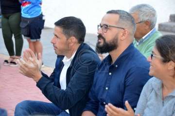 El edil Ramos pregona las fiestas del Carmen de La Medianía (Foto Francisco Javier Santana)